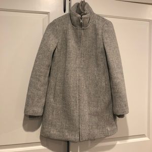 J.Crew NWT, gray coat, size 2 Lodge Coat